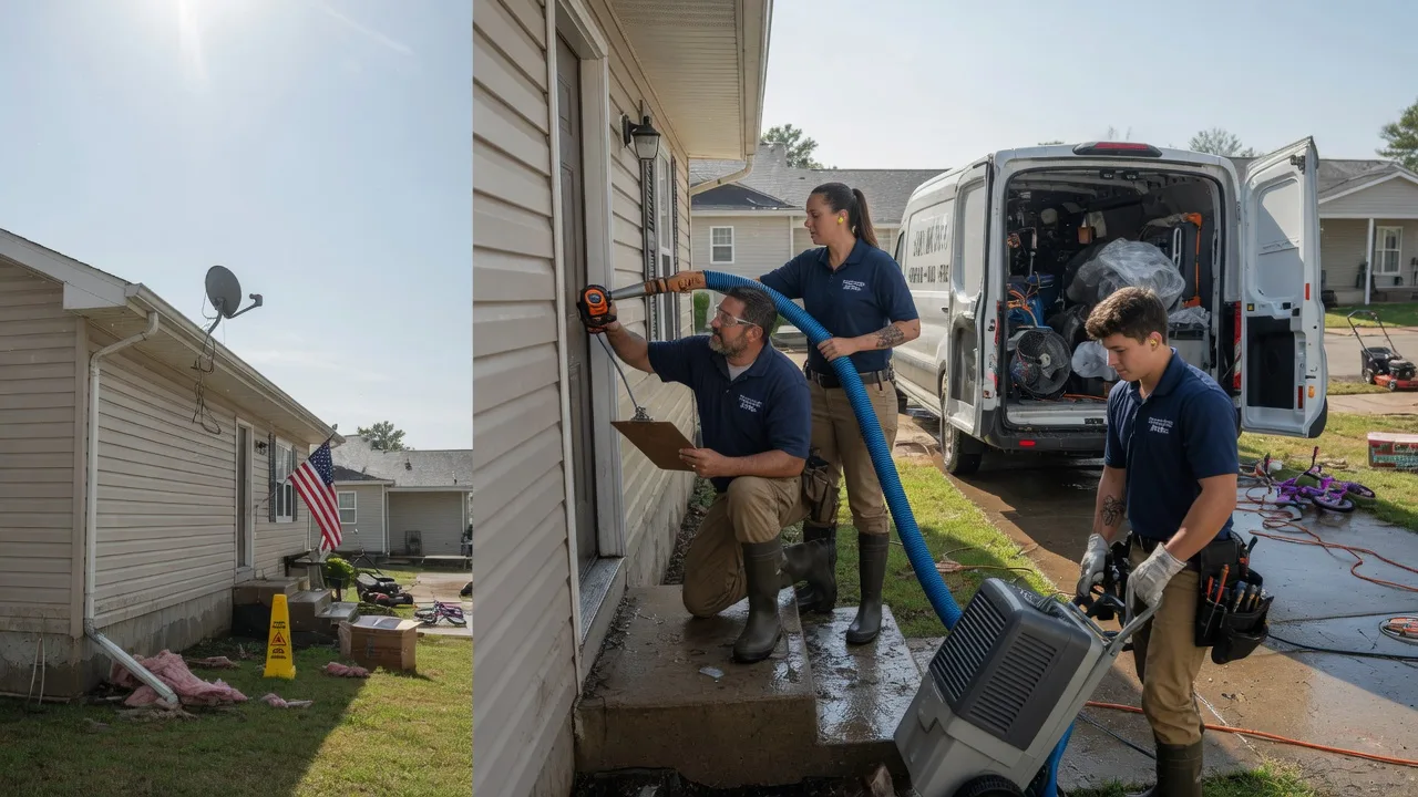 Ceiling Water Damage Restoration in Wellington, MO near me